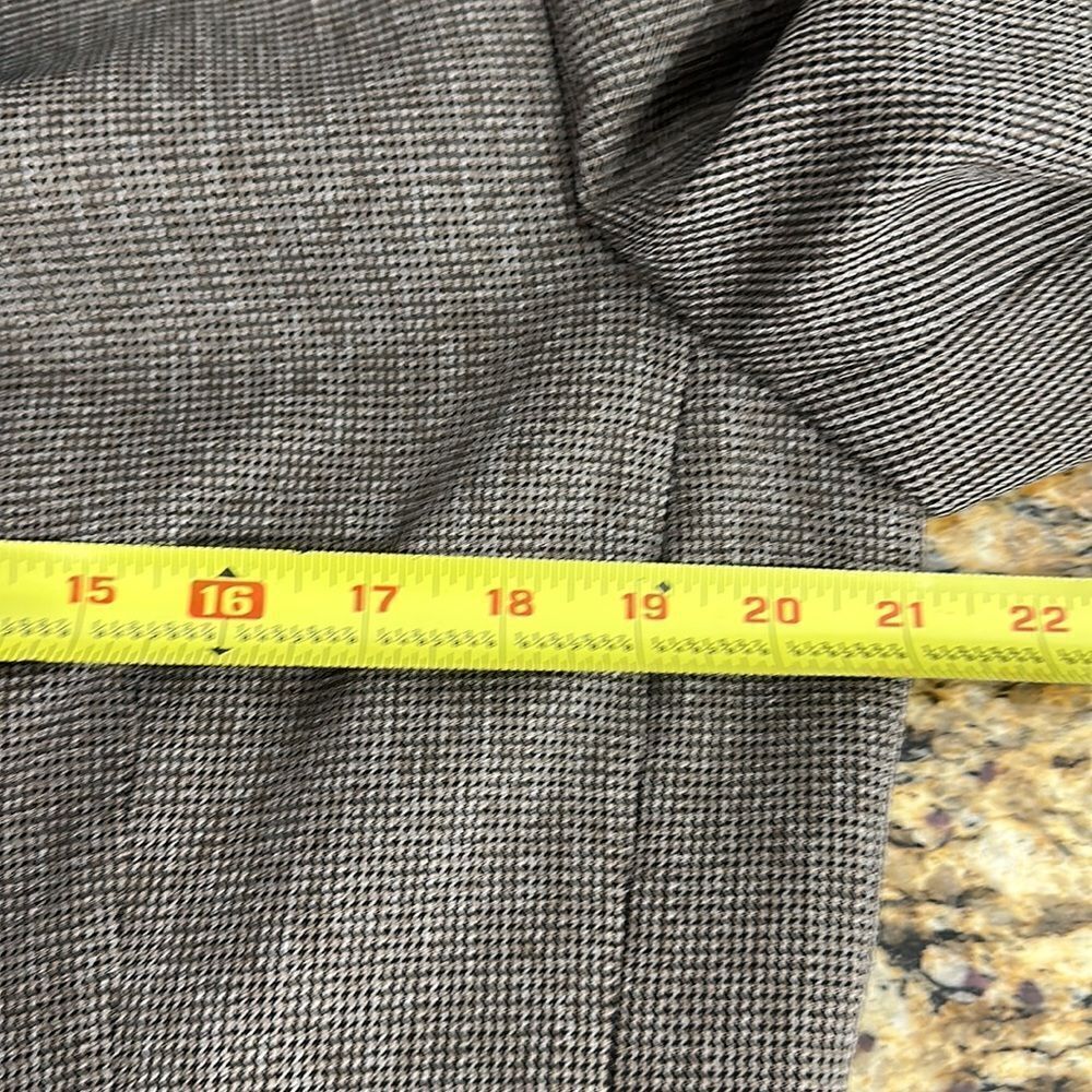 Tahari Brown One Button Closure Blazer Jacket Size 12 - Picture 7 of 10